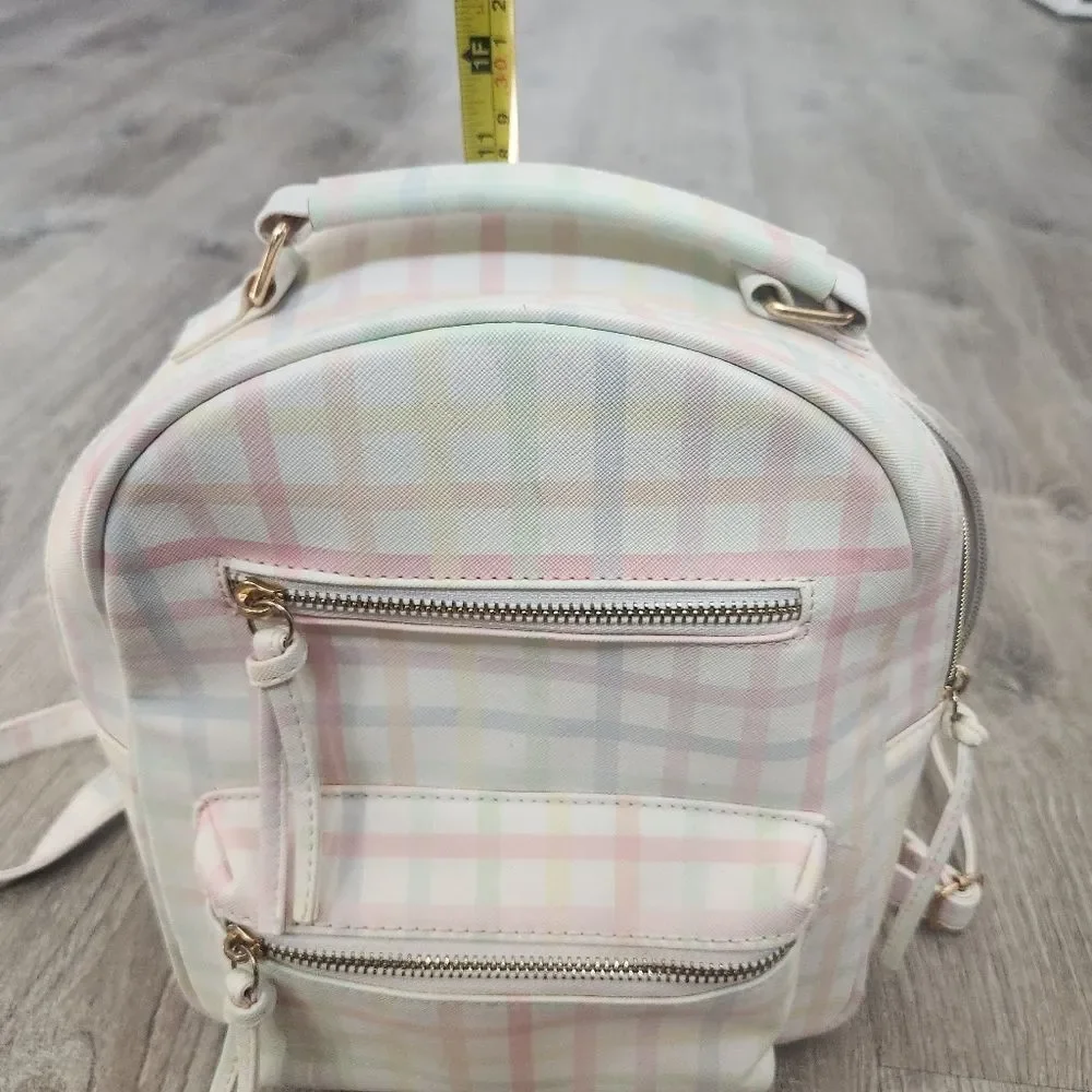 Multi-Color Under One Sky Women's Small Backpack Bag Zipper Pockets Strap Handle - Picture 12 of 13